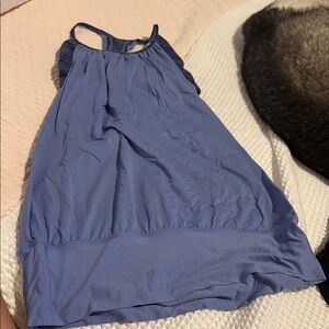 Blue tank with bra lululemon